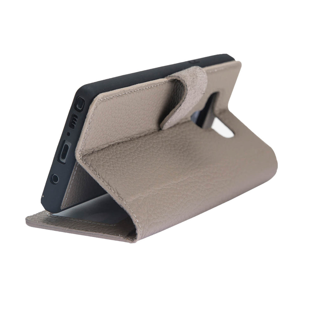 Samsung Galaxy Note 9 Beige Leather 2-in-1 Card Holder Wallet Case with S Pen - Hardiston - 8