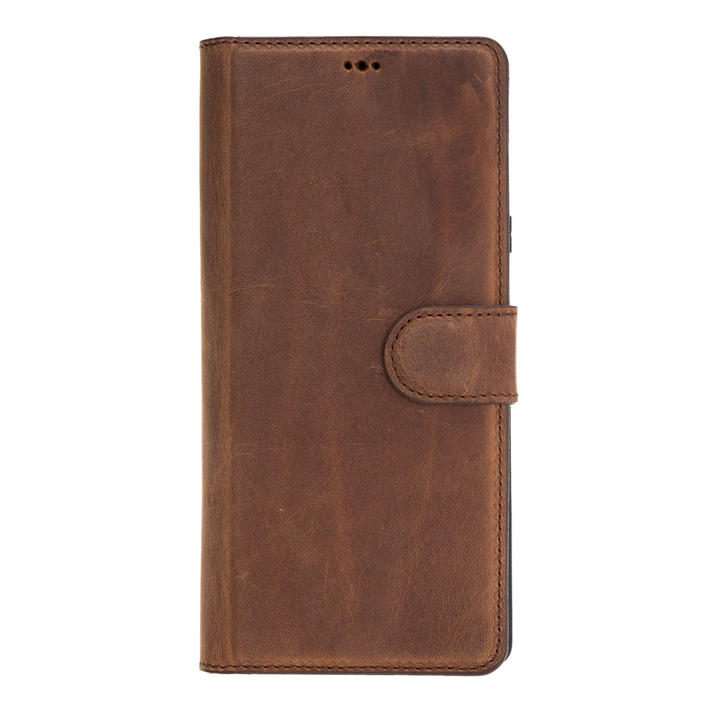 Samsung Galaxy Note 9 Brown Leather 2-in-1 Card Holder Wallet Case with S Pen - Hardiston - 4