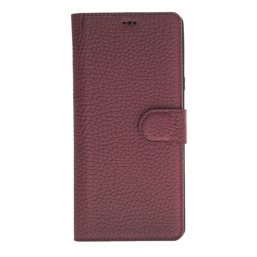 Samsung Galaxy Note 9 Burgundy Leather 2-in-1 Card Holder Wallet Case with S Pen - Hardiston - 4