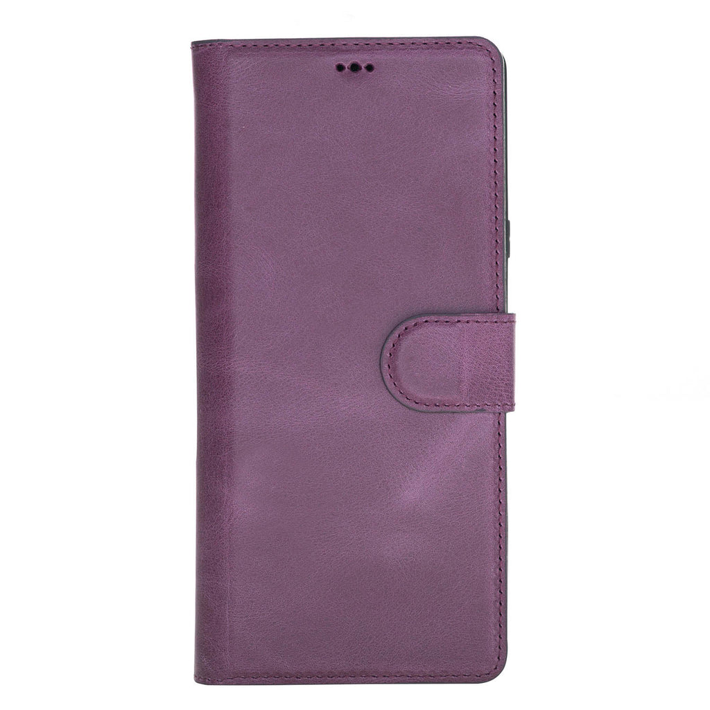 Samsung Galaxy Note 9 Purple Leather 2-in-1 Card Holder Wallet Case with S Pen - Hardiston - 4