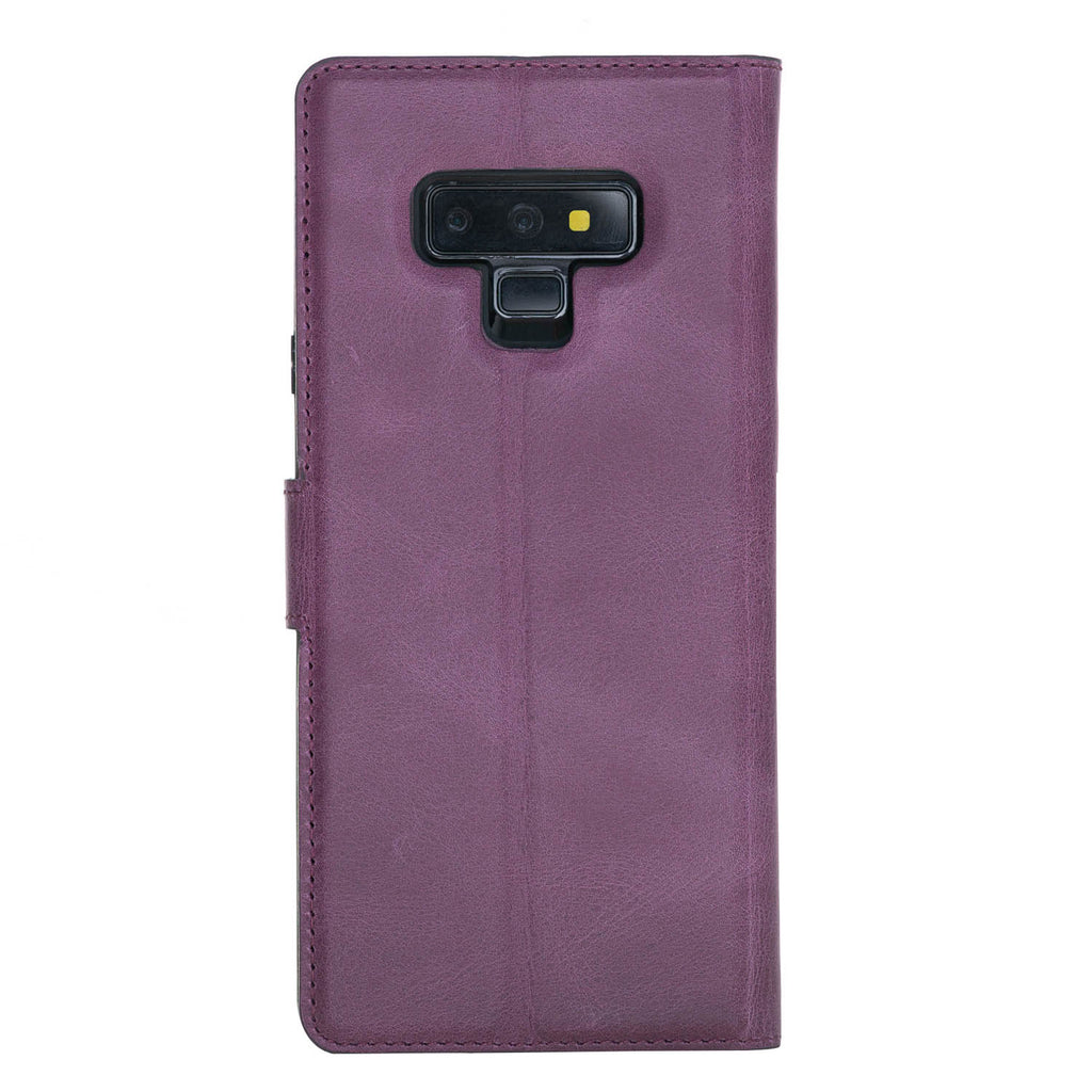 Samsung Galaxy Note 9 Purple Leather 2-in-1 Card Holder Wallet Case with S Pen - Hardiston - 5