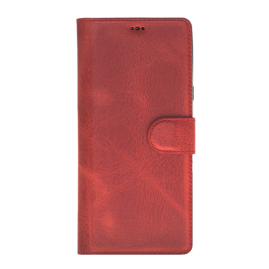 Samsung Galaxy Note 9 Red Leather 2-in-1 Card Holder Wallet Case with S Pen - Hardiston - 4