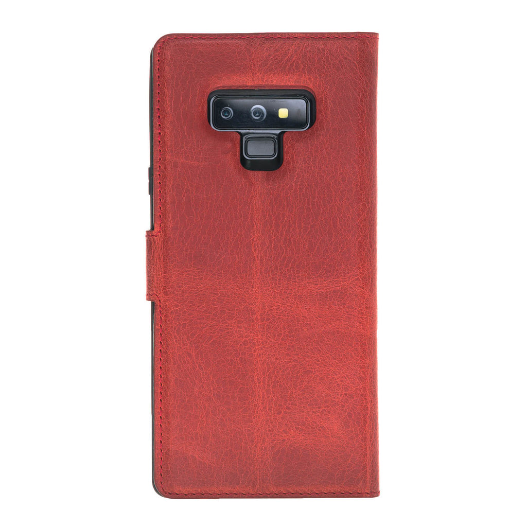 Samsung Galaxy Note 9 Red Leather 2-in-1 Card Holder Wallet Case with S Pen - Hardiston - 5