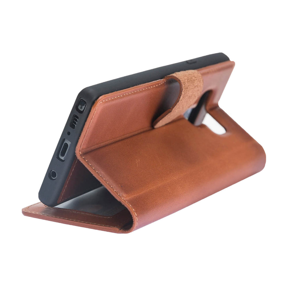 Samsung Galaxy Note 9 Russet Leather 2-in-1 Card Holder Wallet Case with S Pen - Hardiston - 8