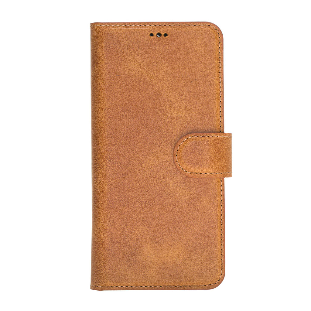 Samsung Galaxy S10 Amber Leather 2-in-1 Wallet Case with Card Holder - Hardiston - 3