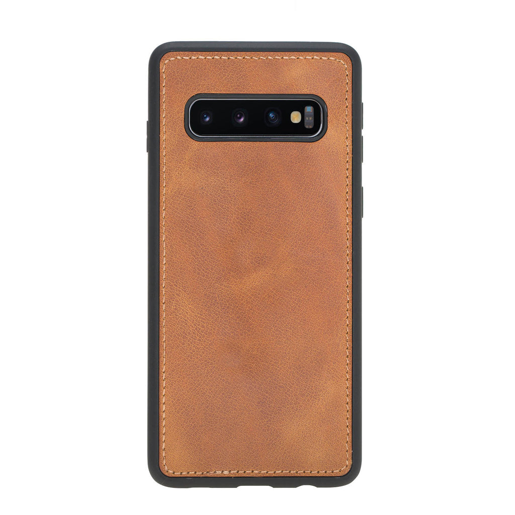 Samsung Galaxy S10 Amber Leather 2-in-1 Wallet Case with Card Holder - Hardiston - 5