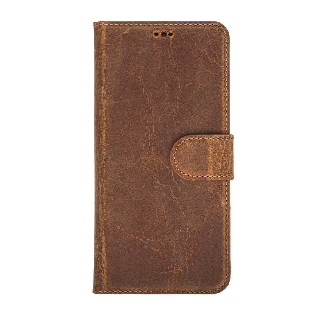 Samsung Galaxy S10 Amber Leather 2-in-1 Wallet Case with Card Holder - Hardiston - 3