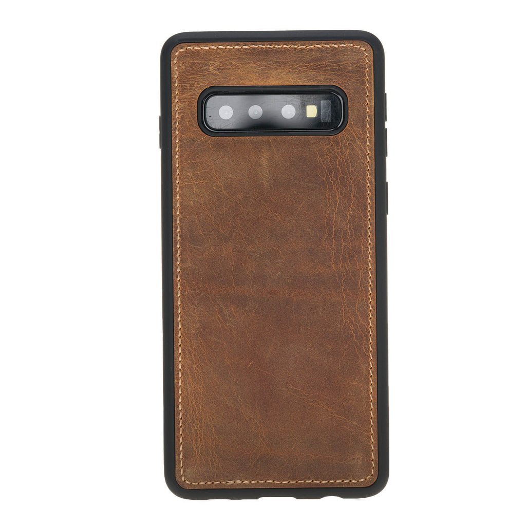 Samsung Galaxy S10 Amber Leather 2-in-1 Wallet Case with Card Holder - Hardiston - 5