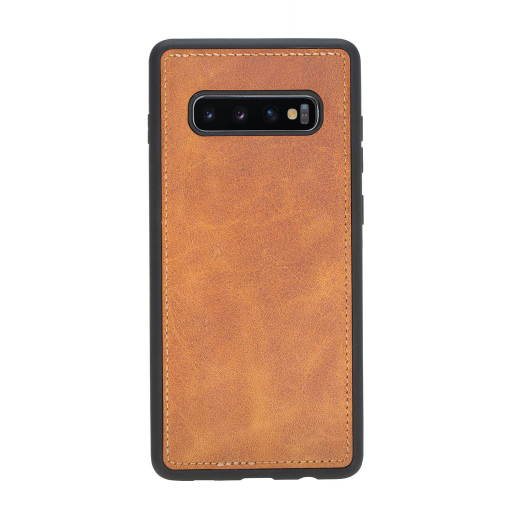 Samsung Galaxy S10+ Amber Leather 2-in-1 Wallet Case with Card Holder - Hardiston - 5