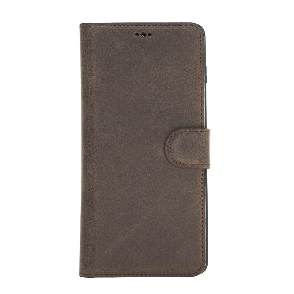 Samsung Galaxy S10+ Mocha Leather 2-in-1 Wallet Case with Card Holder - Hardiston - 4
