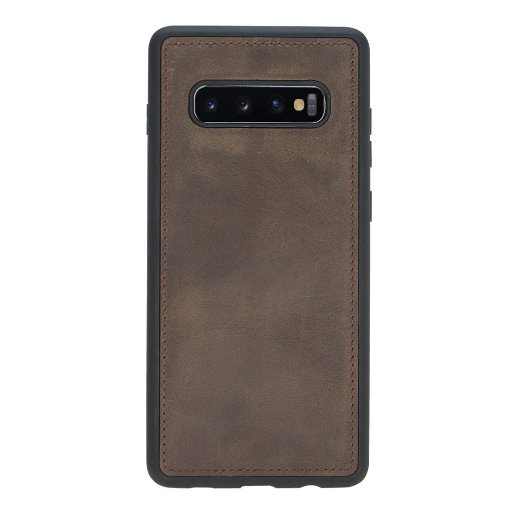 Samsung Galaxy S10+ Mocha Leather 2-in-1 Wallet Case with Card Holder - Hardiston - 6