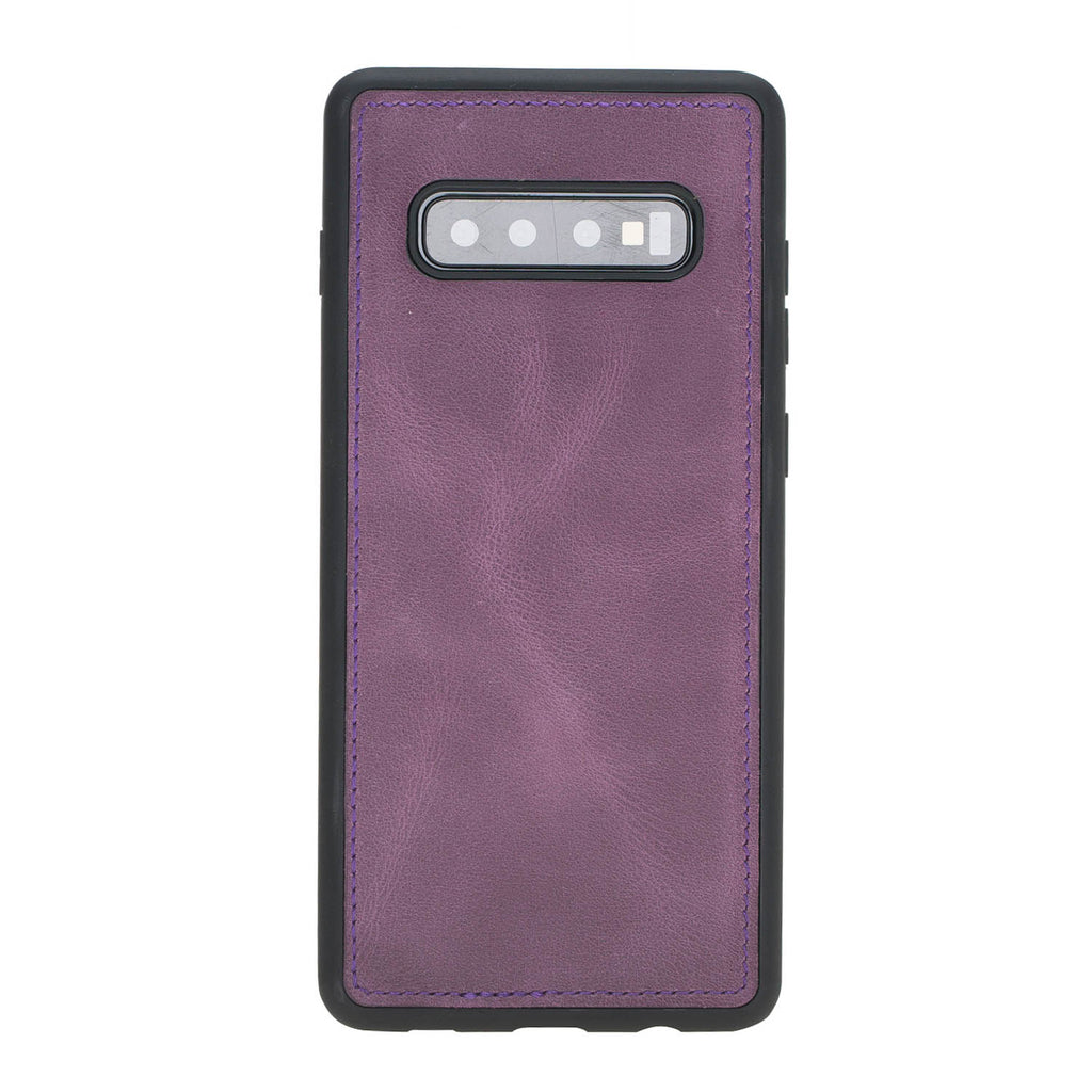 Samsung Galaxy S10+ Purple Leather 2-in-1 Wallet Case with Card Holder - Hardiston - 5