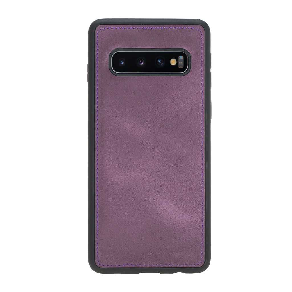 Samsung Galaxy S10 Purple Leather 2-in-1 Wallet Case with Card Holder - Hardiston - 6