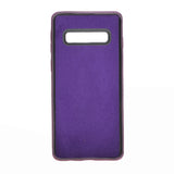 Samsung Galaxy S10+ Purple Leather Snap-On Case with Card Holder - Hardiston - 4