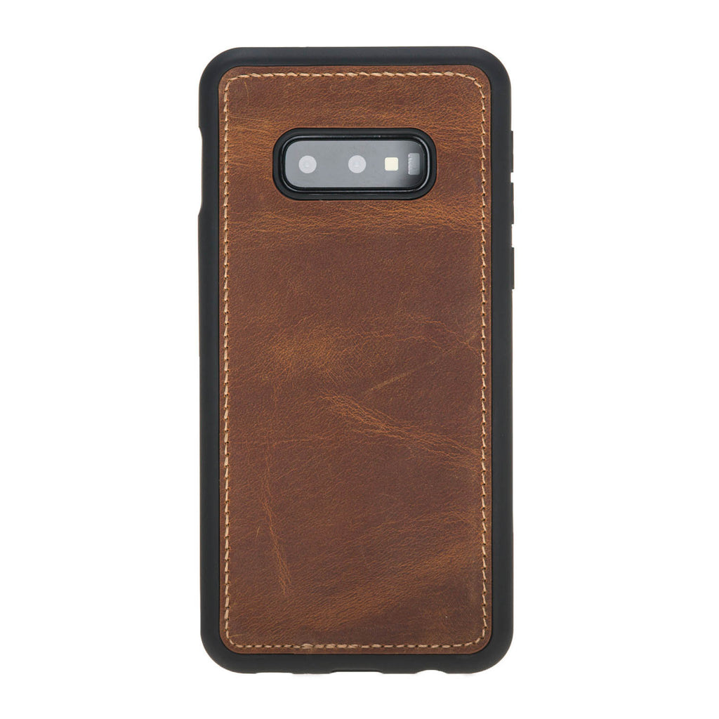 Samsung Galaxy S10e Brown Leather 2-in-1 Wallet Case with Card Holder - Hardiston - 5