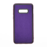 Samsung Galaxy S10e Purple Leather Snap-On Case with Card Holder - Hardiston - 4