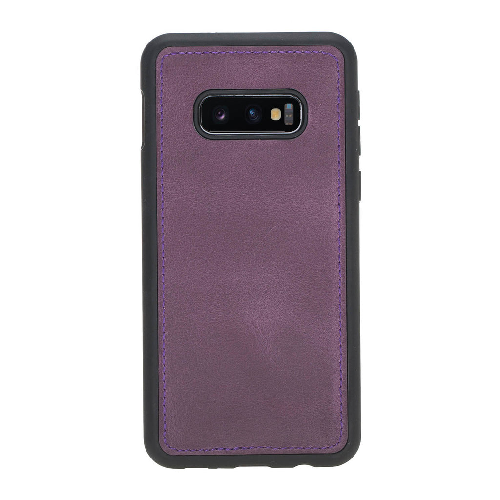 Samsung Galaxy S10e Purple Leather 2-in-1 Wallet Case with Card Holder - Hardiston - 5