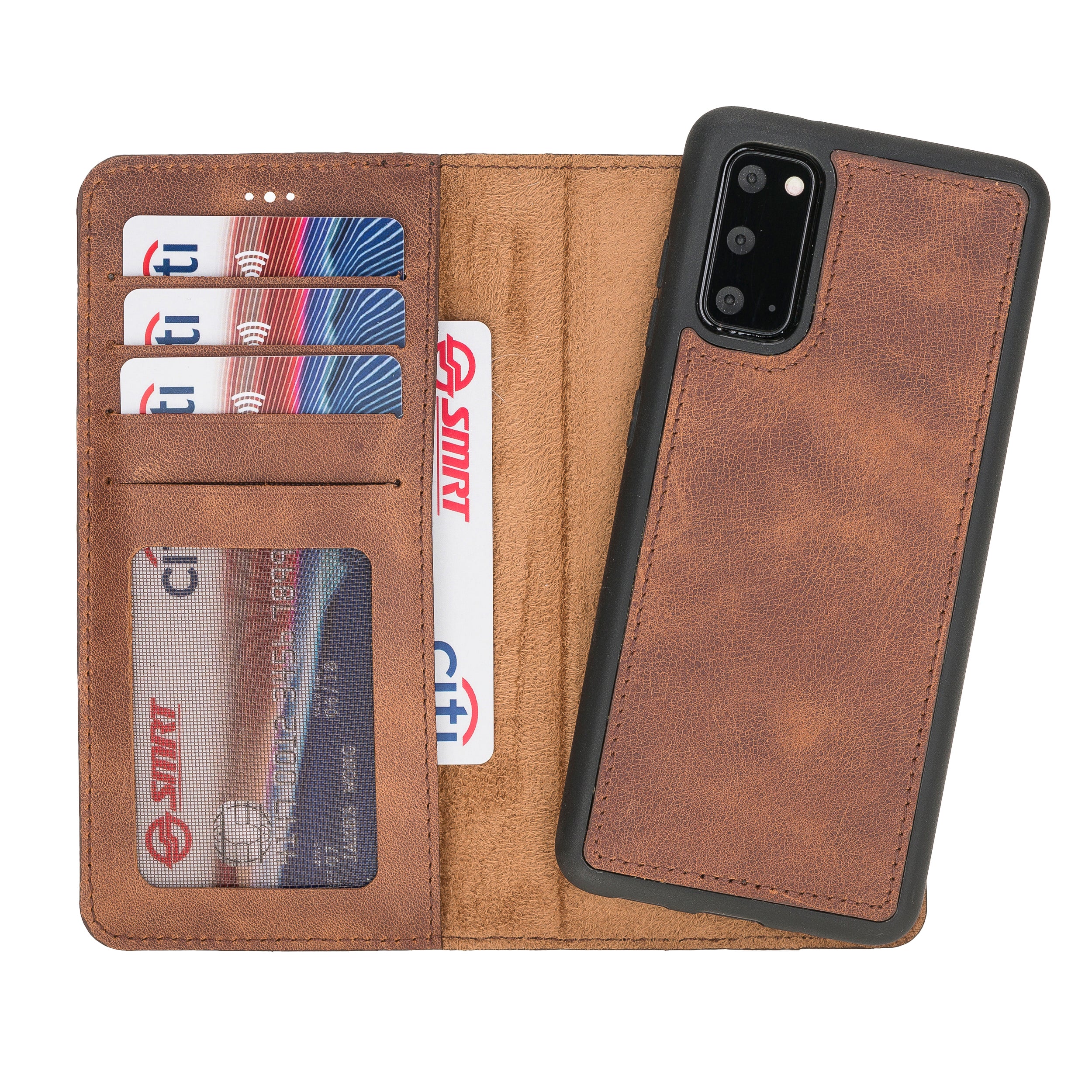 Galaxy S20 Leather Wallet Case with Card Holder - Hardiston