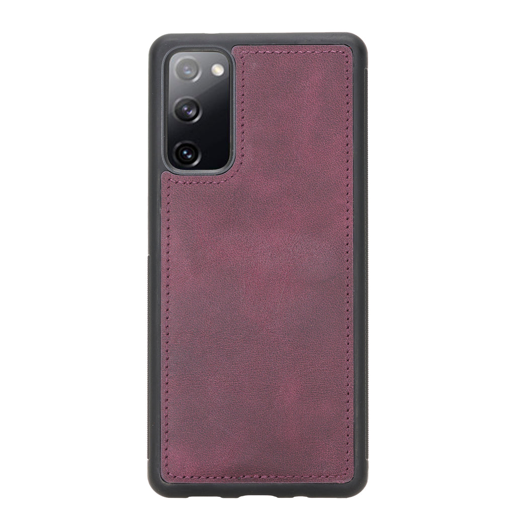 Samsung Galaxy S20 FE Purple Leather 2-in-1 Wallet Case with Card Holder - Hardiston - 5