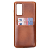 Samsung Galaxy S20 FE Russet Leather Snap-On Case with Card Holder - Hardiston - 3