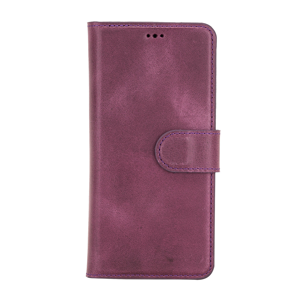 Samsung Galaxy S20 Purple Leather 2-in-1 Wallet Case with Card Holder - Hardiston - 3