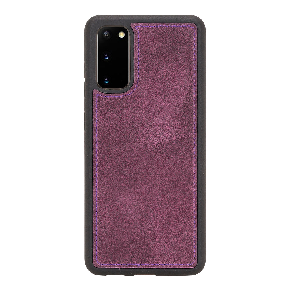 Samsung Galaxy S20 Purple Leather 2-in-1 Wallet Case with Card Holder - Hardiston - 5