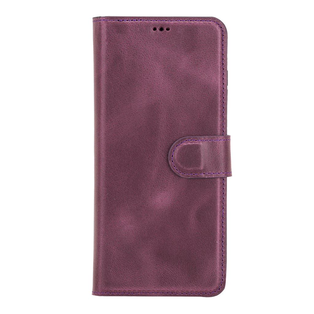 Samsung Galaxy S20 Ultra Purple Leather 2-in-1 Wallet Case with Card Holder - Hardiston - 3