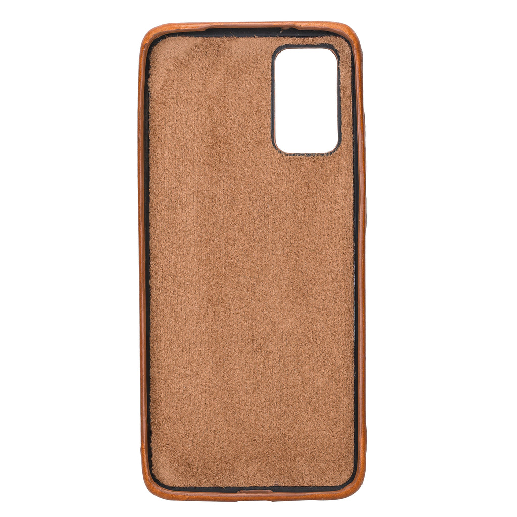 Samsung Galaxy S20+ Russet Leather Snap-On Case with Card Holder - Hardiston - 3