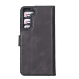 Samsung Galaxy S21 Black Leather 2-in-1 Wallet Case with Card Holder - Hardiston - 4