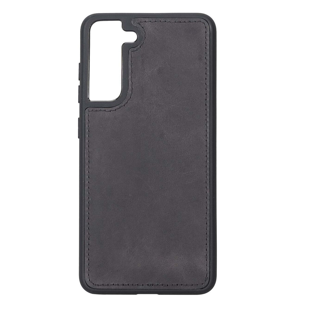 Samsung Galaxy S21 Black Leather 2-in-1 Wallet Case with Card Holder - Hardiston - 5