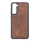 Samsung Galaxy S21 FE Brown Leather 2-in-1 Wallet Case with Card Holder - Hardiston - 5