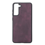 Samsung Galaxy S21 FE Purple Leather 2-in-1 Wallet Case with Card Holder - Hardiston - 5