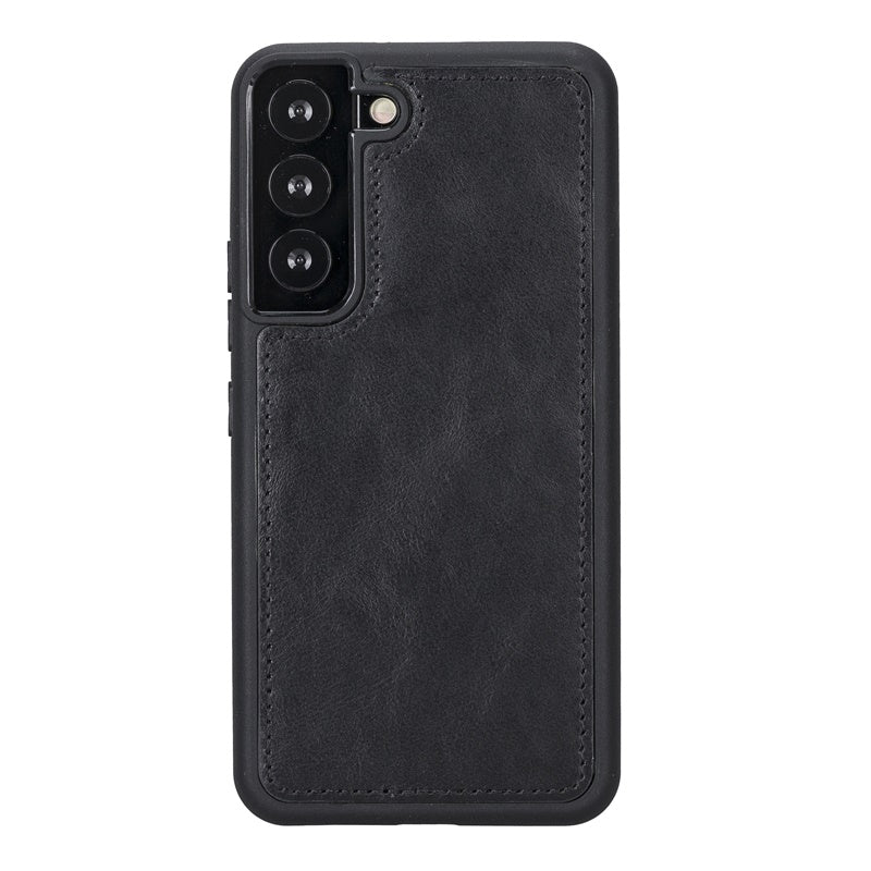 Samsung Galaxy S22 Black Leather 2-in-1 Wallet Case with Card Holder - Hardiston - 5