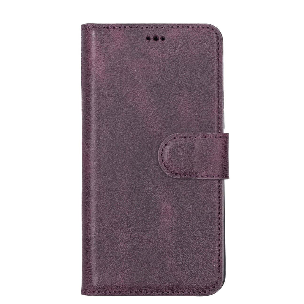 Samsung Galaxy S22 Purple Leather 2-in-1 Wallet Case with Card Holder - Hardiston - 3