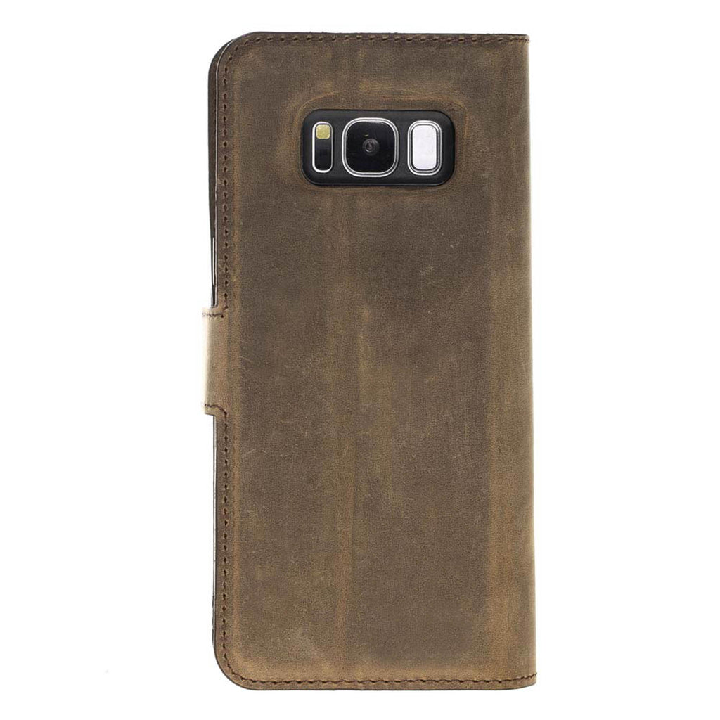 Samsung Galaxy S8 Camel Leather Detachable Dual 2-in-1 Wallet Case with Card Holder - Hardiston - 6