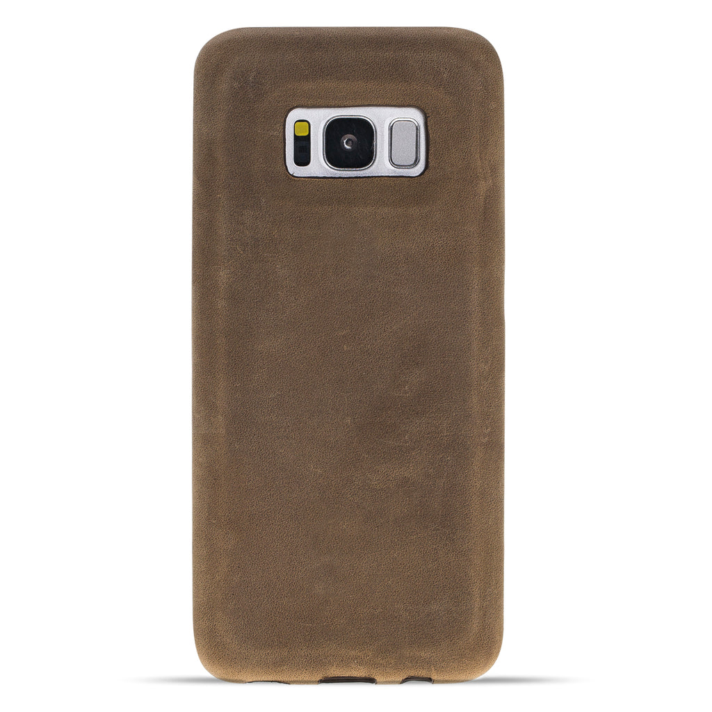 Samsung Galaxy S8 Camel Leather Snap-On Case - Hardiston - 1