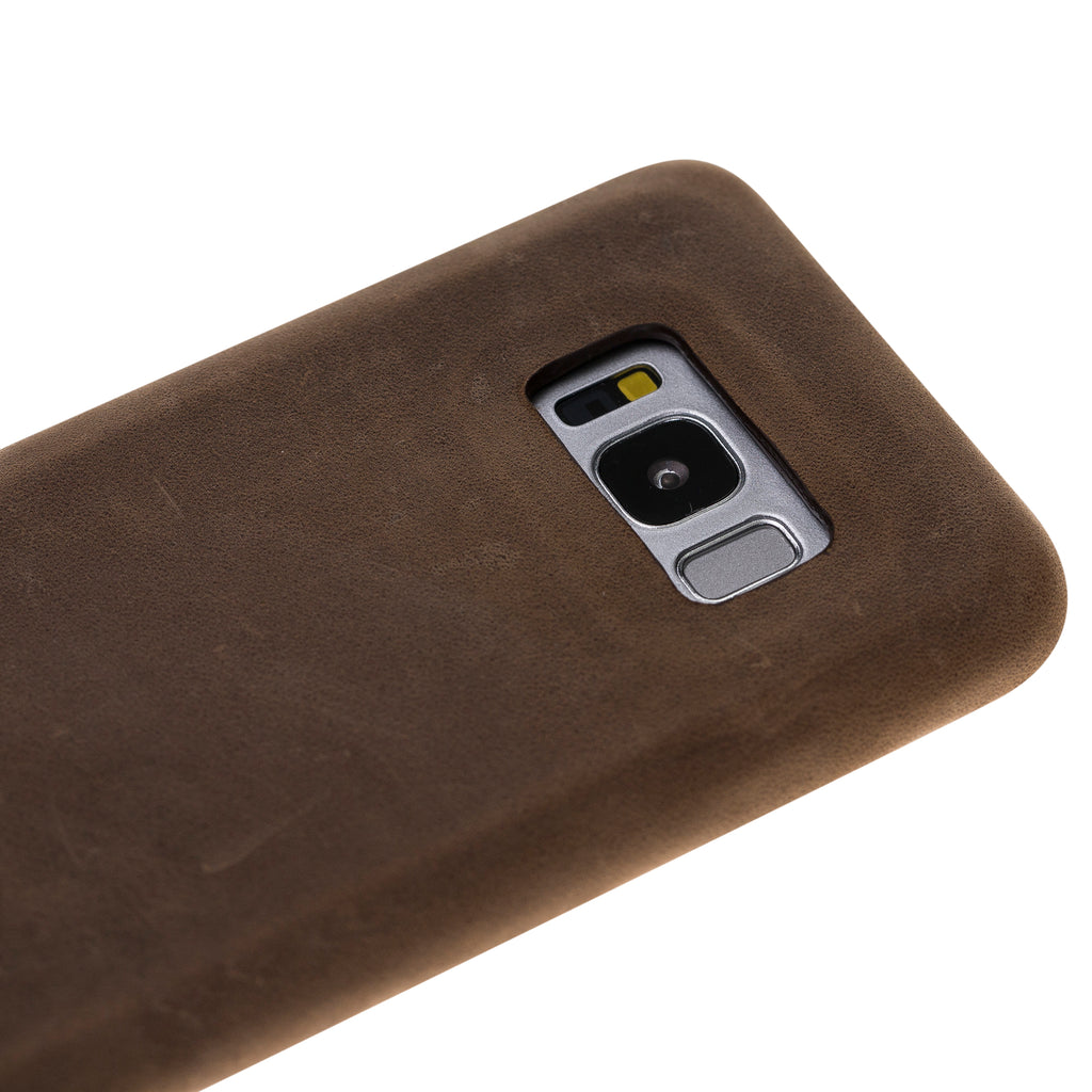 Samsung Galaxy S8 Camel Leather Snap-On Case - Hardiston - 4