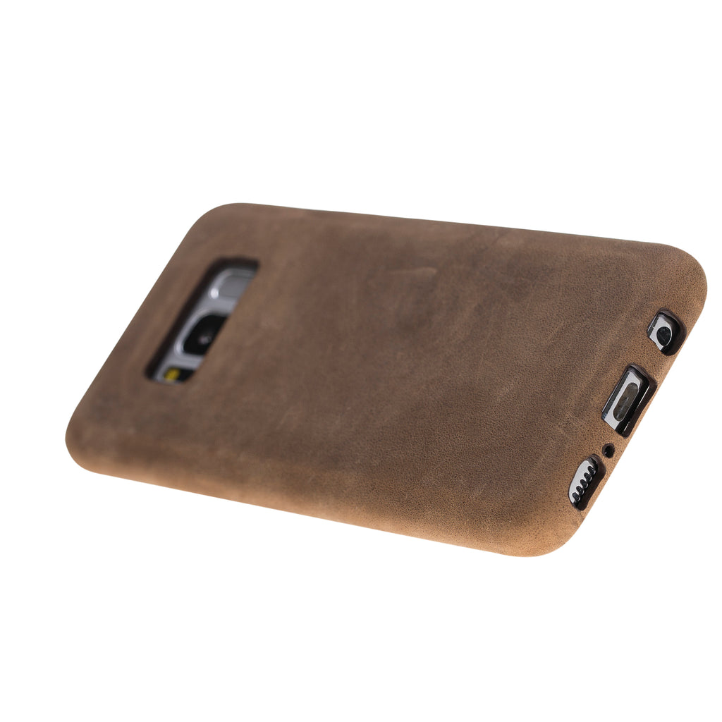 Samsung Galaxy S8 Camel Leather Snap-On Case - Hardiston - 5