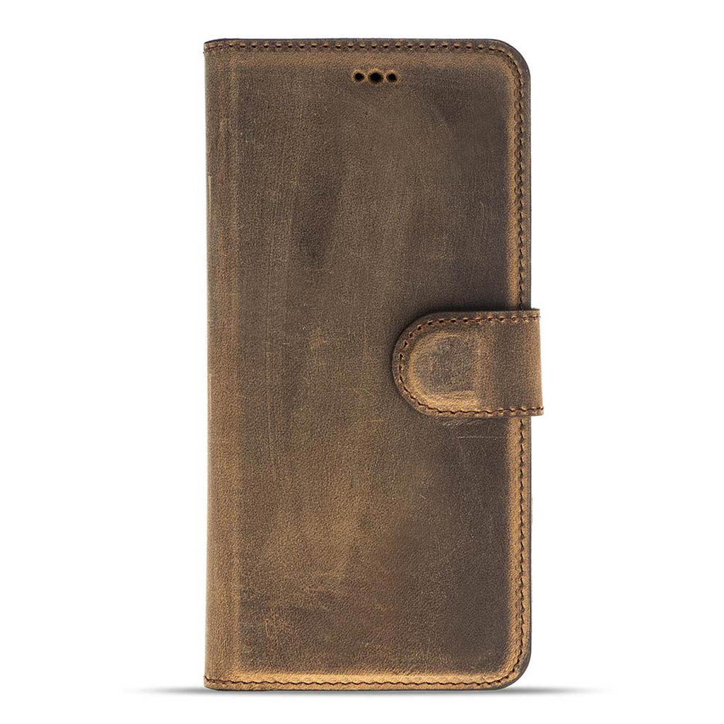 Samsung Galaxy S8 Camel Leather 2-in-1 Wallet Case with Card Holder - Hardiston - 4