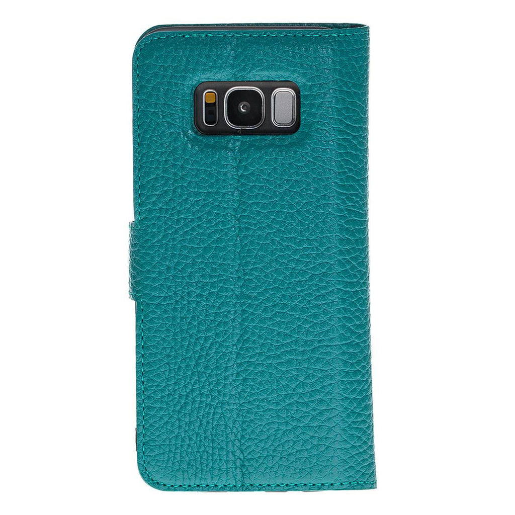 Samsung Galaxy S8 Green Leather 2-in-1 Wallet Case with Card Holder - Hardiston - 5