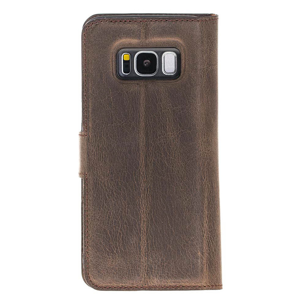 Samsung Galaxy S8 Mocha Leather 2-in-1 Wallet Case with Card Holder - Hardiston - 5