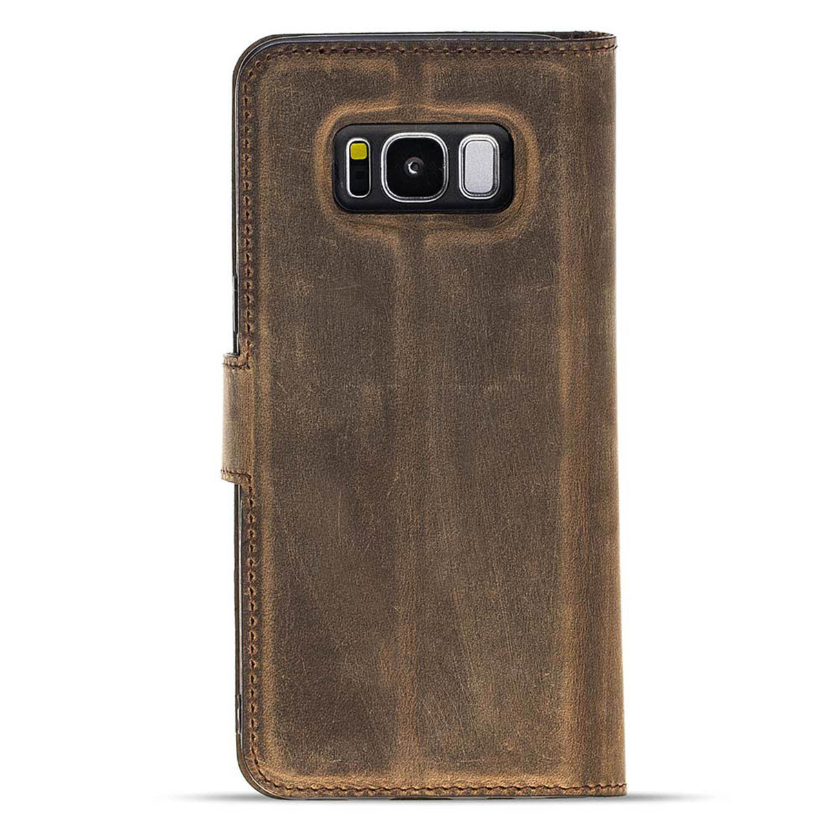 Samsung Galaxy S8+ Camel Leather 2-in-1 Wallet Case with Card Holder - Hardiston - 5