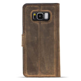 Samsung Galaxy S8+ Camel Leather 2-in-1 Wallet Case with Card Holder - Hardiston - 5