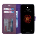 Samsung Galaxy S8+ Purple Leather 2-in-1 Wallet Case with Card Holder - Hardiston - 2