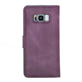 Samsung Galaxy S8+ Purple Leather 2-in-1 Wallet Case with Card Holder - Hardiston - 5