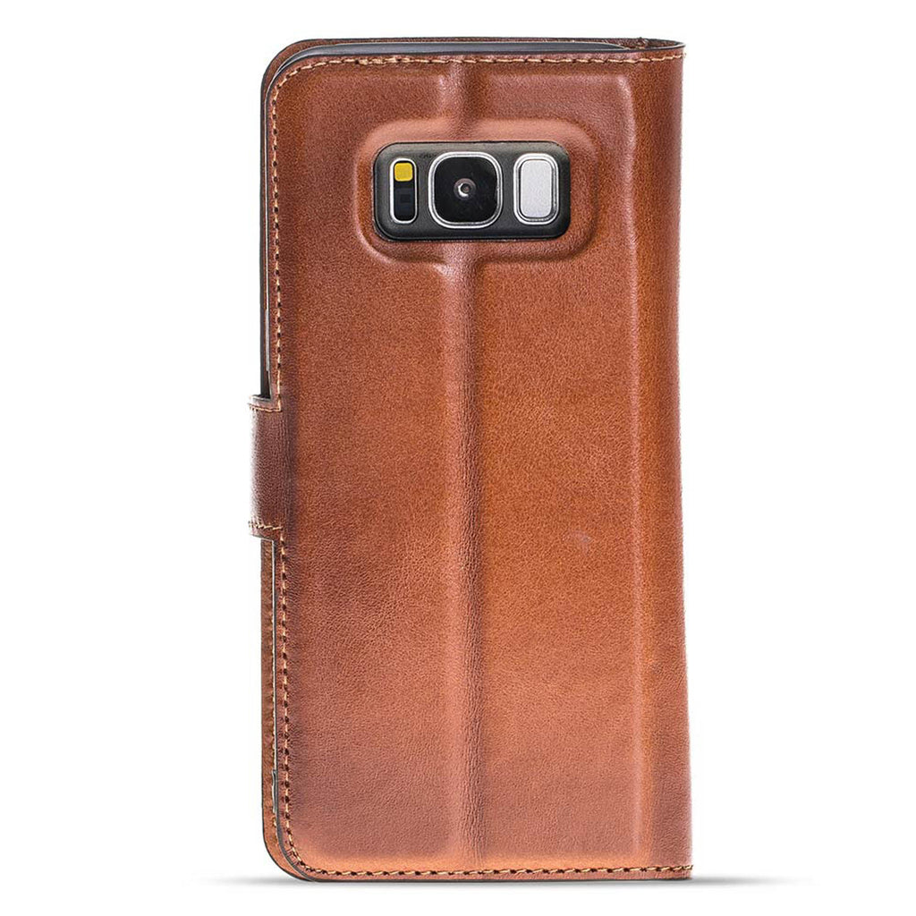 Samsung Galaxy S8+ Russet Leather 2-in-1 Wallet Case with Card Holder - Hardiston - 5