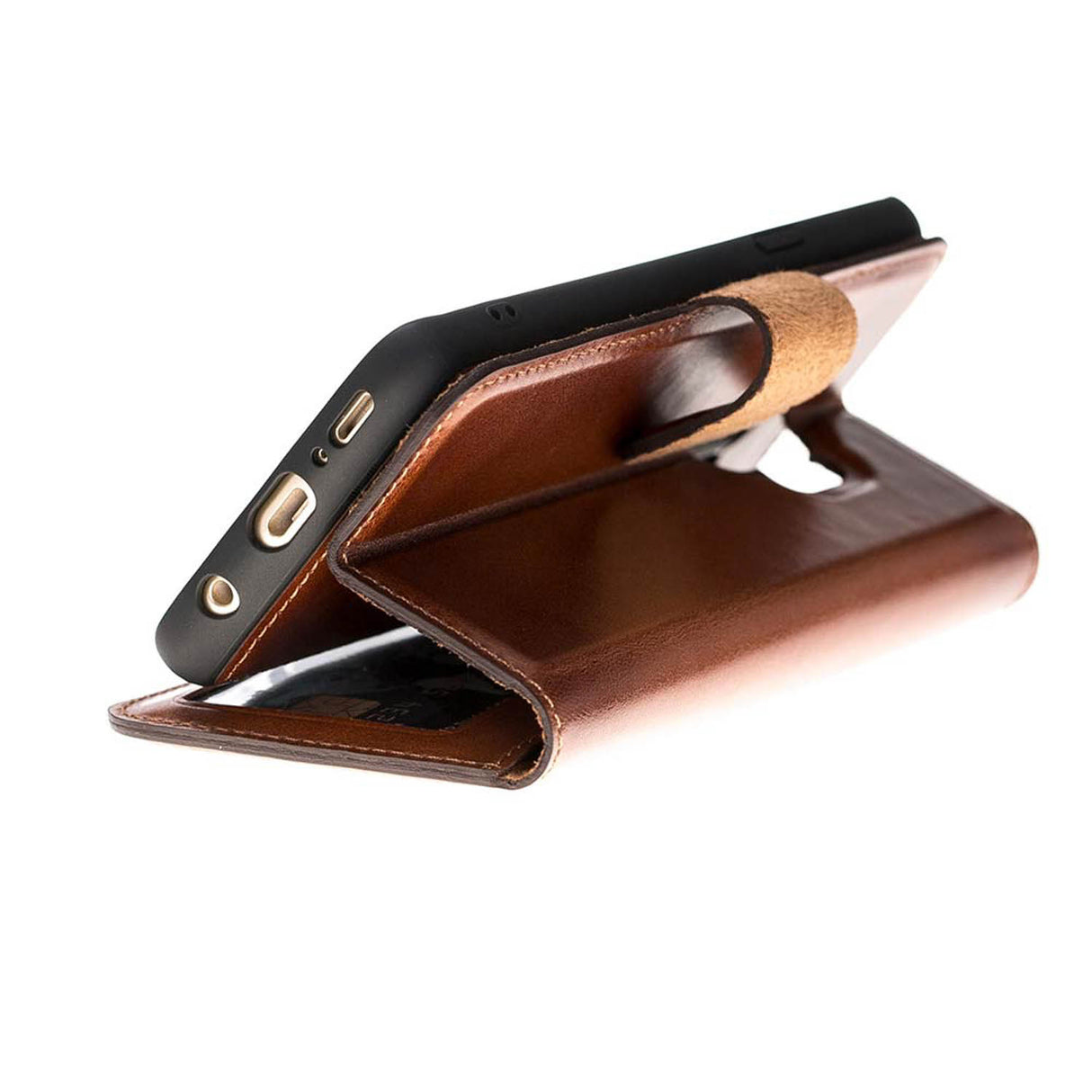 Samsung Galaxy S8+ Russet Leather 2-in-1 Wallet Case with Card Holder - Hardiston - 8