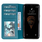 Samsung Galaxy S8+ Turquoise Leather 2-in-1 Wallet Case with Card Holder - Hardiston - 2