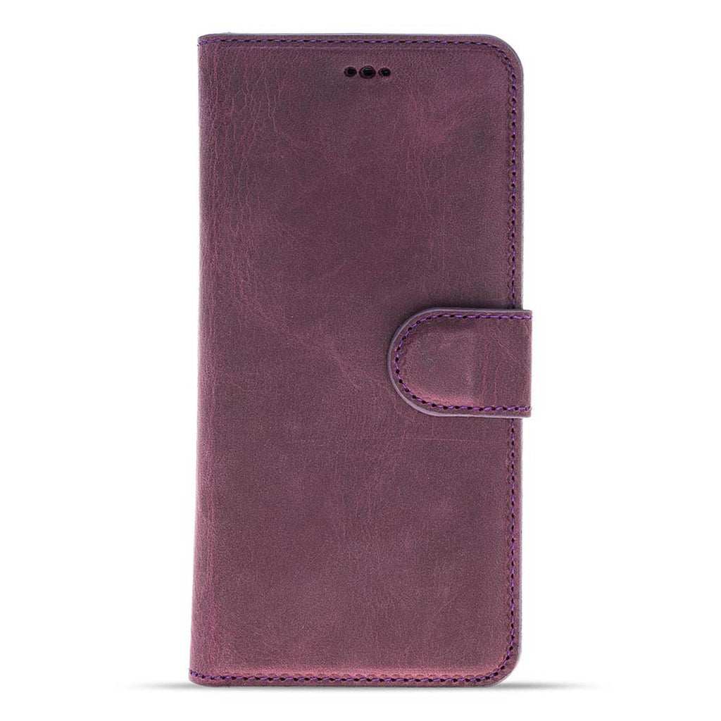 Samsung Galaxy S8 Purple Leather 2-in-1 Wallet Case with Card Holder - Hardiston - 4