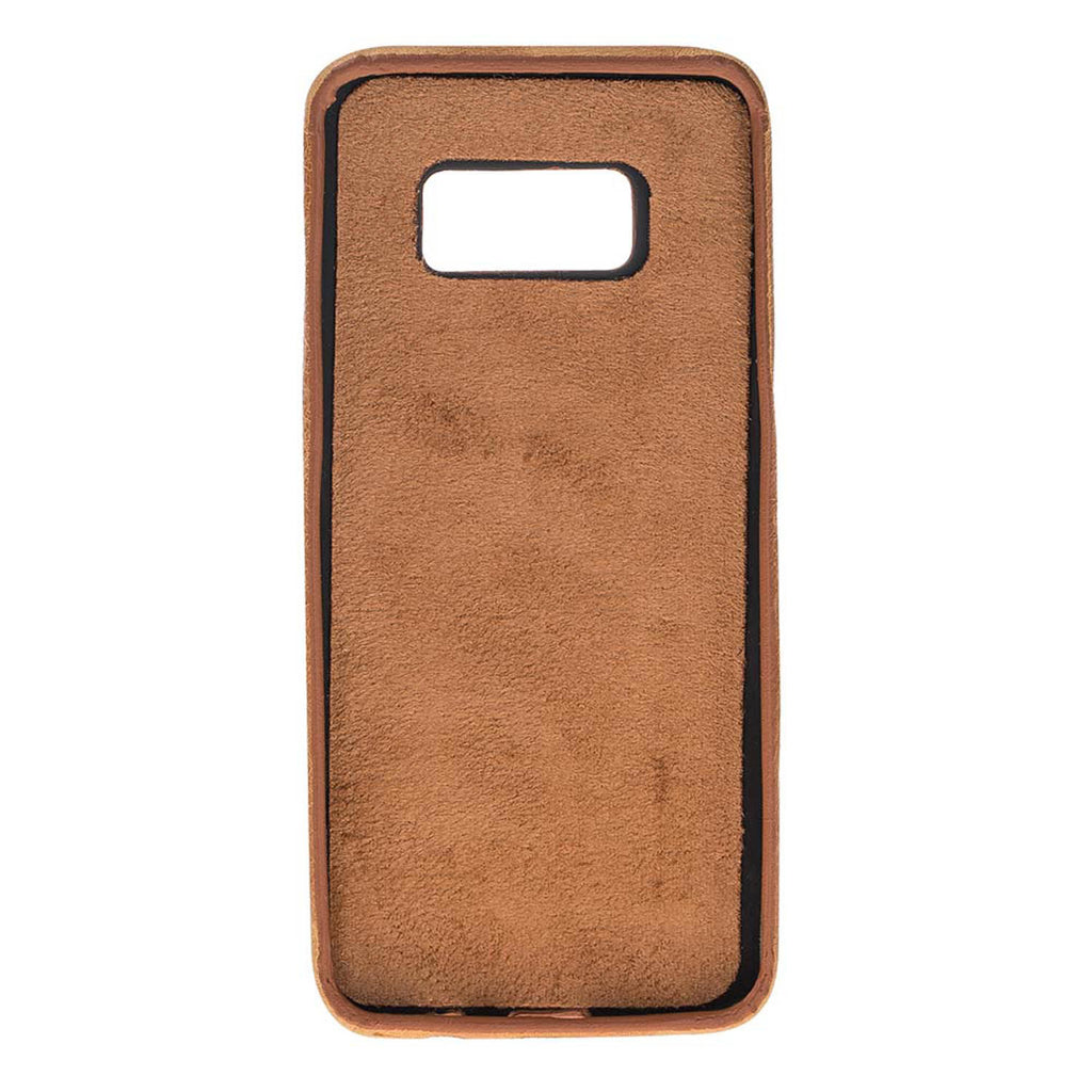 Samsung Galaxy S8+ Amber Leather Snap-On Case with Card Holder - Hardiston - 3